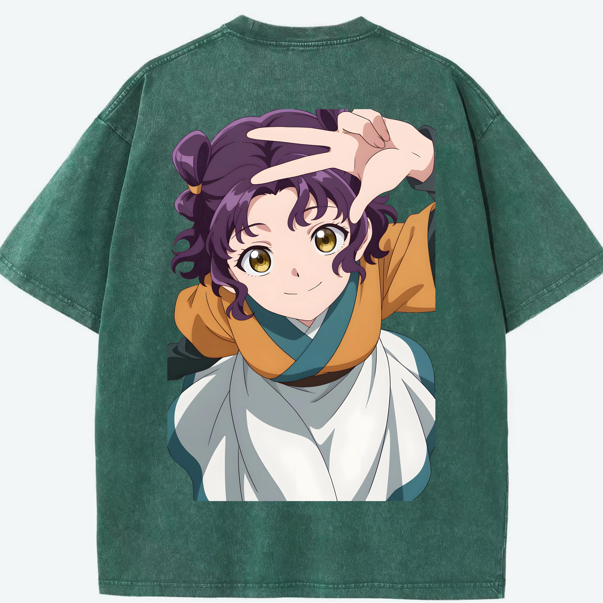 （画像用） 薬屋のひとりごと The Apothecary Diaries 綿100% ヴィンテージ風 半袖Tシャツ（背面プリント）